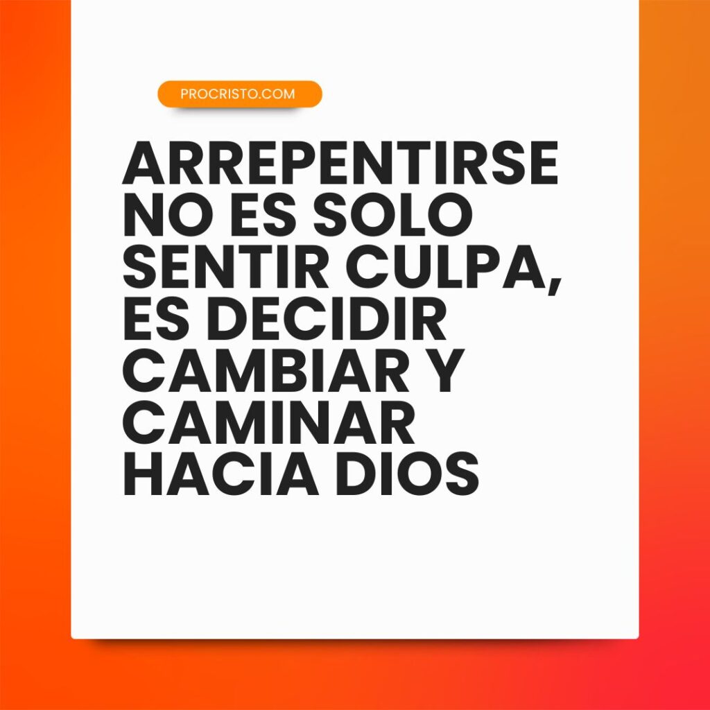 ¿Qué es el arrepentimiento según la Biblia y cómo transformarlo en acción? 2 Orange Yellow Gradient Minimal Daily Motivation Facebook Post